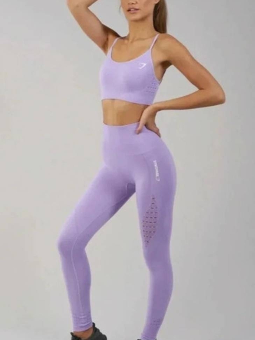 Gymshark Lavender Seamless High-Waist Energy Seamless Leggings Women's Size S